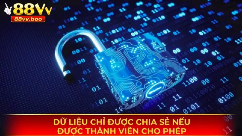 Dữ liệu chỉ được phép chia sẻ nếu có sự đồng ý